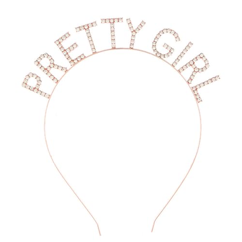 Glitzerndes Hübsches Mädchen Buchstaben Stirnband Damen Nachtclub Stirnband Elegante Prinzessin Kopfbedeckung Hochzeitsfeier Mädchen Buchstaben Stirnband von GRONGU