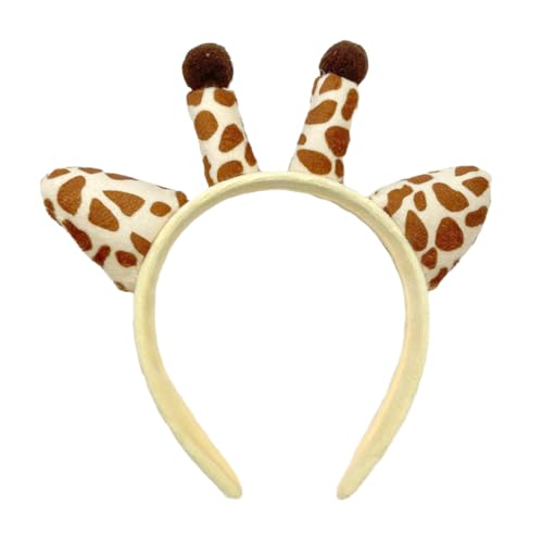 Hübsche Stirnbänder Für Damen Zum Schminken Und Waschen Des Gesichts Plüsch Giraffe Stirnband Elastisches Haarband Für Damen Und Mädchen Hautpflege Stirnband Haarband Zum Waschen Des Gesichts Mit von GRONGU