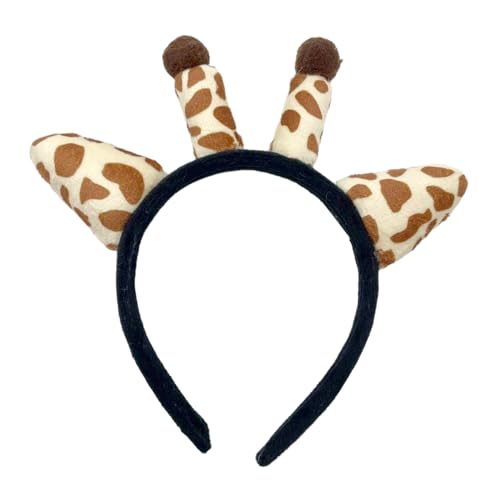 Hübsche Stirnbänder Für Damen Zum Schminken Und Waschen Des Gesichts Plüsch Giraffe Stirnband Elastisches Haarband Für Damen Und Mädchen Hautpflege Stirnband Haarband Zum Waschen Des Gesichts Mit von GRONGU