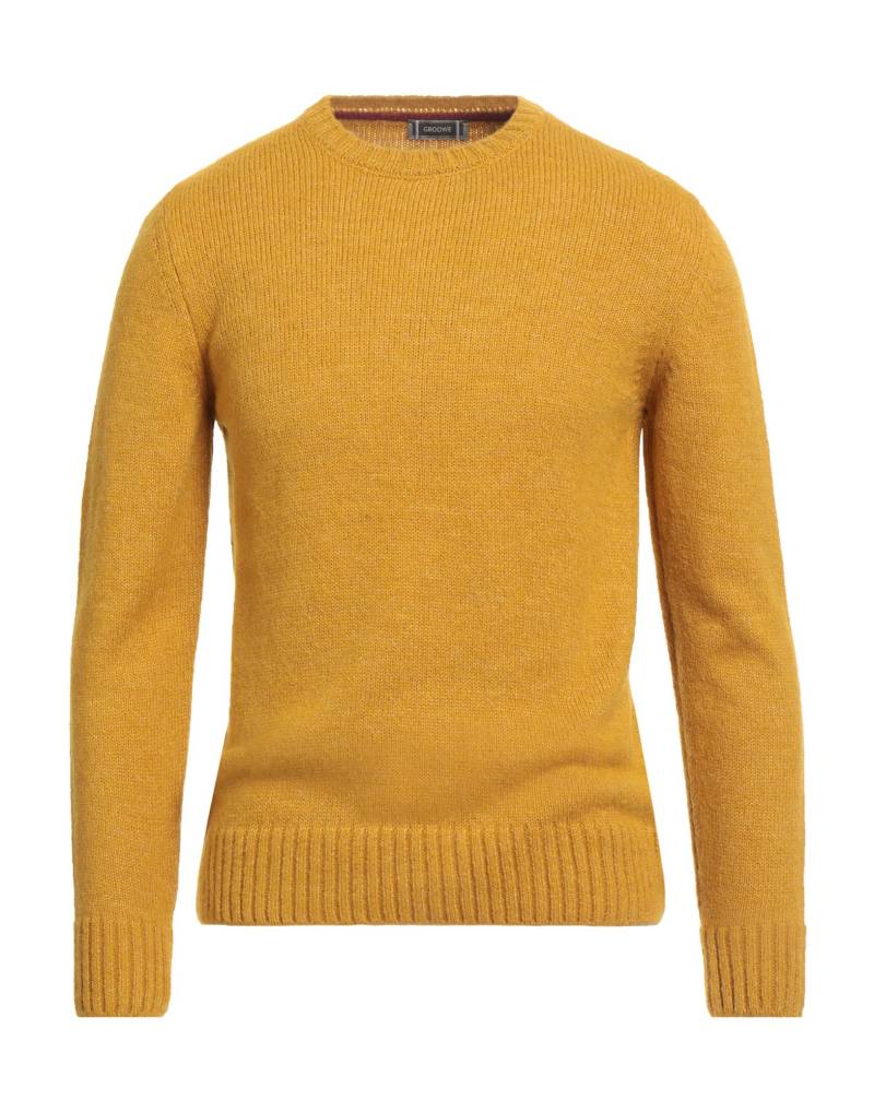 GROOWE Pullover Herren Gelb von GROOWE