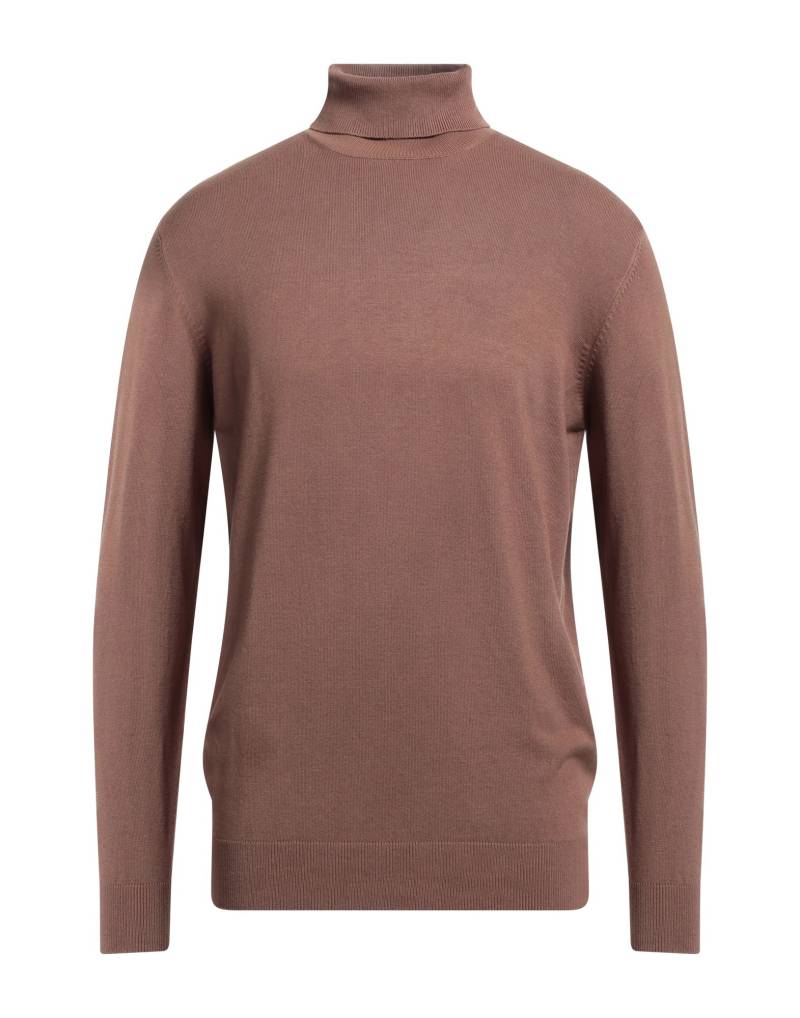 GROOWE Rollkragenpullover Herren Braun von GROOWE