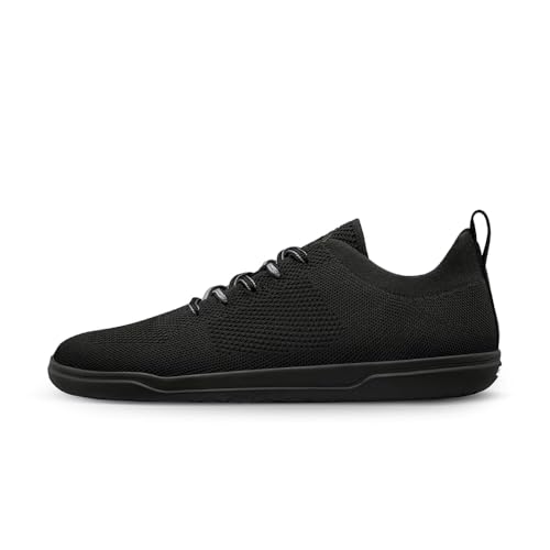 GROUNDIES Sneaker Damen Barfußschuhe Barefoot Active Knit Vegan Black, Schuhgröße:EUR 38 von GROUNDIES
