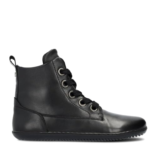 GROUNDIES® Salzburg Women Damen Barfußschuhe Winterschuhe Winterstiefel Kurzstiefel Boots flexibel leicht rutschfest flach weit Leder von GROUNDIES