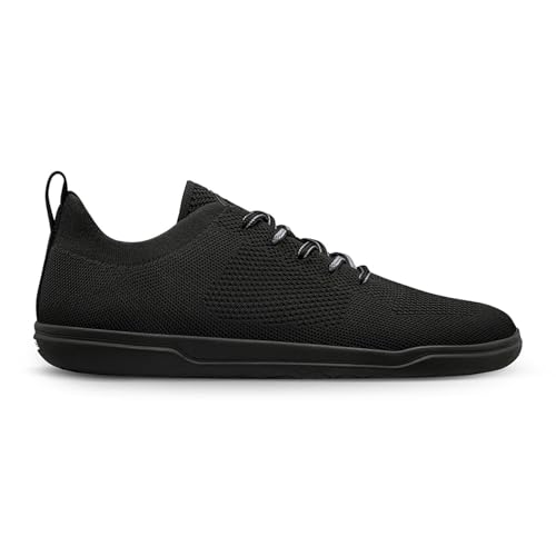 GROUNDIES Active Knit Men - sportlich, Leichter Herren Barfußschuh/Sneaker (Black, EU Schuhgrößensystem, Erwachsene, Numerisch, M, 44) von GROUNDIES