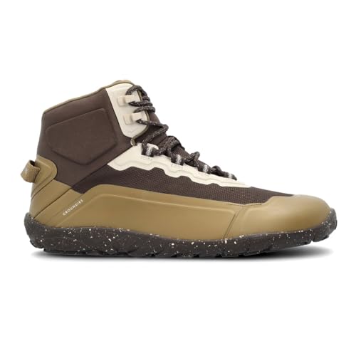 GROUNDIES All Terrain Low/High 2.0 Men - robuster, Outdoor Herren Barfußschuh/Wanderschuh (High Walnut/Brown, EU Schuhgrößensystem, Erwachsene, Numerisch, M, 40) von GROUNDIES