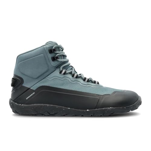 GROUNDIES All Terrain Low/High 2.0 Men - robuster, Outdoor Herren Barfußschuh/Wanderschuh (High blau, EU Schuhgrößensystem, Erwachsene, Numerisch, M, 48) von GROUNDIES