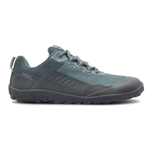 GROUNDIES All Terrain Low/High 2.0 Men - robuster, Outdoor Herren Barfußschuh/Wanderschuh (Low blau, EU Schuhgrößensystem, Erwachsene, Numerisch, M, 47) von GROUNDIES