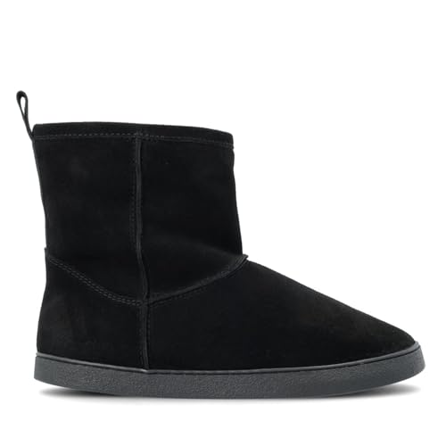 GROUNDIES Cozy Boot Low / 2.0 Women - gefütterter Damen Barfußschuh/Boots (Boot 2.0 black, EU Schuhgrößensystem, Erwachsene, Numerisch, M, 36) von GROUNDIES