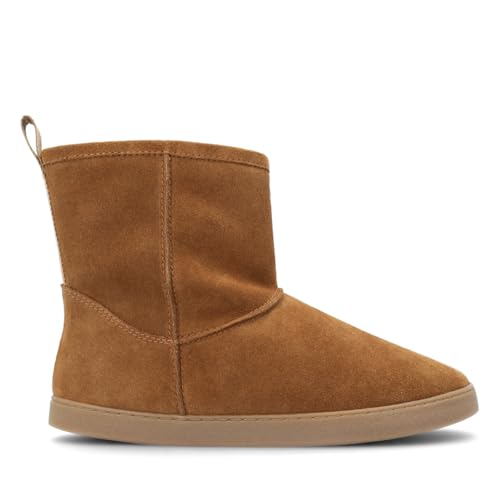 GROUNDIES Cozy Boot Low / 2.0 Women - gefütterter Damen Barfußschuh/Boots (Boot 2.0 camel, EU Schuhgrößensystem, Erwachsene, Numerisch, M, 38) von GROUNDIES