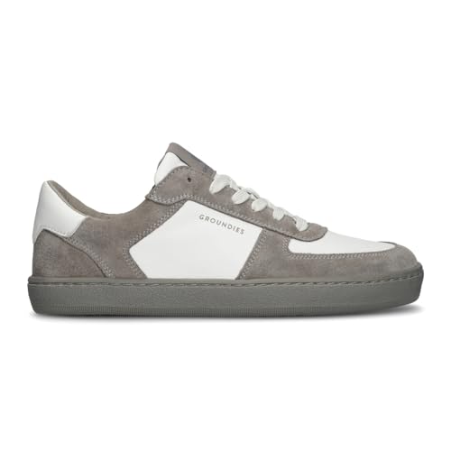 GROUNDIES Hamptons 2.0 Men - Herren Barfußschuh/Sneaker (Stone/White, EU Schuhgrößensystem, Erwachsene, Numerisch, M, 43) von GROUNDIES