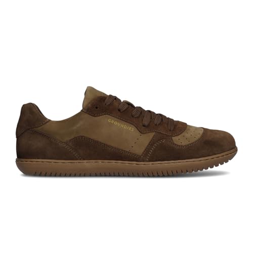 GROUNDIES NOVA GO1 Men - Herren Barfußschuh/Sneaker (Chocolate, EU Schuhgrößensystem, Erwachsene, Numerisch, M, 44) von GROUNDIES