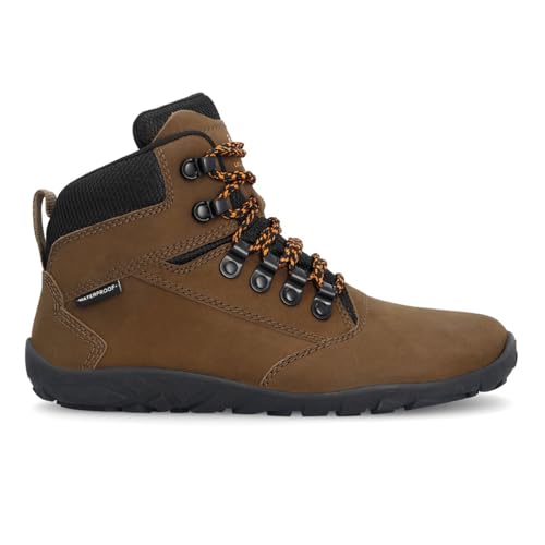 GROUNDIES Portland Men - wasserdichter Herren Barfußschuh/Wanderschuh/Wanderstiefel (brown, EU Schuhgrößensystem, Erwachsene, Numerisch, M, 47) von GROUNDIES