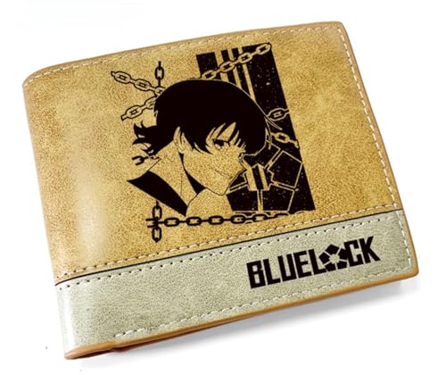 GROUSER Blue Lock Manga Geldbörse Damen Chigiri Hyoma Rensuke Bifold Geldbörsen Herren Bachira Meguru Isagi Yoichi Billfold, 03 Billfold, Einheitsgröße, Casual von GROUSER