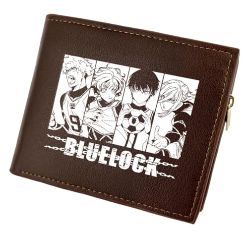 GROUSER Bluelock Bifold Wallets Bachira Rensuke Manga Geldbörsen Anime Football Striker Isagi Yoichi Rin Itoshi Billfold, 05 Bluelock Geldbörse, Einheitsgröße, Casual von GROUSER