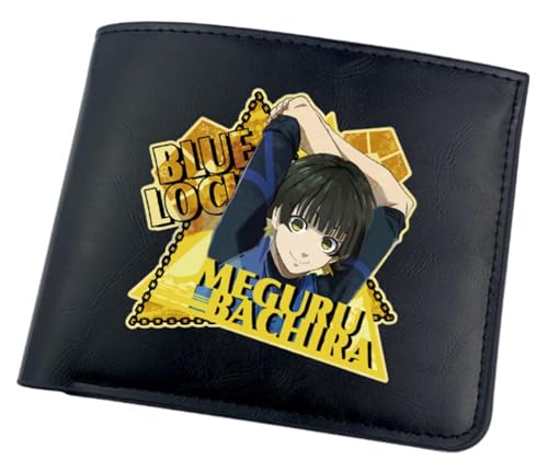 GROUSER Bluelock Bifold Wallets Bachira Rensuke Manga Geldbörsen Anime Football Striker Isagi Yoichi Rin Itoshi Billfold, 09 Bluelock Geldbörse, Einheitsgröße, Casual von GROUSER