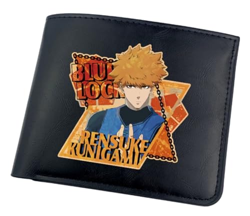 GROUSER Bluelock Bifold Wallets Bachira Rensuke Manga Geldbörsen Anime Football Striker Isagi Yoichi Rin Itoshi Billfold, 11 Bluelock Geldbörse, Einheitsgröße, Casual von GROUSER