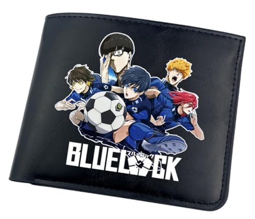 GROUSER Bluelock Bifold Wallets Bachira Rensuke Manga Geldbörsen Anime Football Striker Isagi Yoichi Rin Itoshi Billfold, 14 Bluelock Geldbörse, Einheitsgröße, Casual von GROUSER