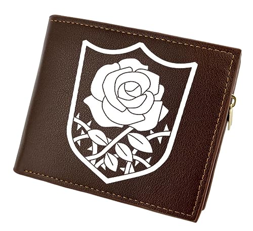 GROUSER Braun Manga Black Clover Bifold Wallets Mimosa Yami Visitenkartenhalter Anime Asta Wasserdicht PU Leder Billfold, 06 Billfold, Einheitsgröße, Casual von GROUSER