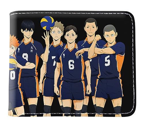 GROUSER Haikyuu Anime Bifold Wallets Oikawa Tooru Hinata Shoyo Manga Geldbörse Tobio Kageyama Kotaro Bokuto Karasuno Billfold, 04 Haikyuu Billfold, Einheitsgröße, Casual von GROUSER