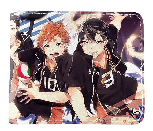 GROUSER Haikyuu Anime Bifold Wallets Oikawa Tooru Hinata Shoyo Manga Purse Tobio Kageyama Kotaro Bokuto Karasuno Billfold, 05 Haikyuu Billfold, Einheitsgröße, Casual von GROUSER