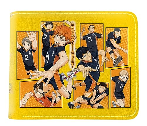 GROUSER Haikyuu Anime Bifold Wallets Oikawa Tooru Hinata Shoyo Manga Geldbörse Tobio Kageyama Kotaro Bokuto Karasuno Billfold, 06 Haikyuu Billfold, Einheitsgröße, Casual von GROUSER