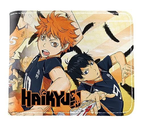 GROUSER Haikyuu Anime Bifold Wallets Oikawa Tooru Hinata Shoyo Manga Geldbörse Tobio Kageyama Kotaro Bokuto Karasuno Billfold, 08 Haikyuu Billfold, Einheitsgröße, Casual von GROUSER