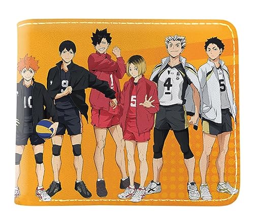 GROUSER Haikyuu Anime Bifold Wallets Oikawa Tooru Hinata Shoyo Manga Purse Tobio Kageyama Kotaro Bokuto Karasuno Billfold, 10 Haikyuu Billfold, Einheitsgröße, Casual von GROUSER