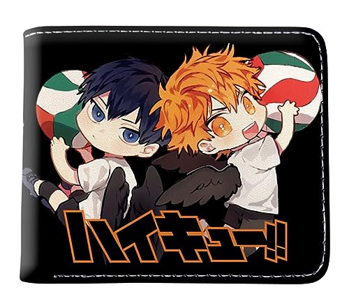 GROUSER Haikyuu Anime Bifold Wallets Oikawa Tooru Hinata Shoyo Manga Purse Tobio Kageyama Kotaro Bokuto Karasuno Billfold, 11 Haikyuu Billfold, Einheitsgröße, Casual von GROUSER