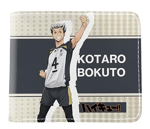 GROUSER Haikyuu Anime Bifold Wallets Oikawa Tooru Hinata Shoyo Manga Geldbörse Tobio Kageyama Kotaro Bokuto Karasuno Billfold, 19 Haikyuu Billfold, Einheitsgröße, Casual von GROUSER