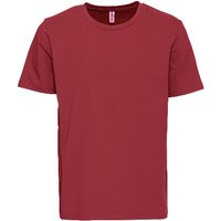 T-Shirt aus Bio-Baumwolle mit Elastan, bordeaux von Waschbär