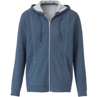 Sweatjacke aus Bio-Baumwolle, jeans-melange von Waschbär