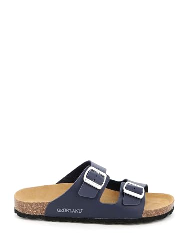 GRUNLAND SARA CB4018 Blaue Damenhausschuhe anatomische Schnallen 36 von GRÜNLAND il benessere è naturale