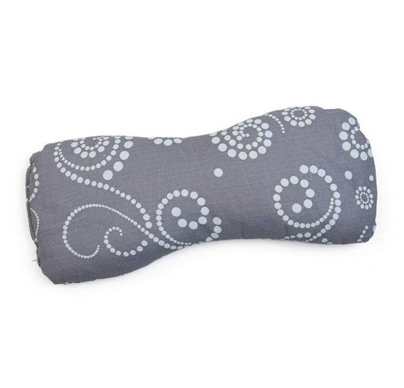 GRÜNSPECHT Kirschkernkissen Bio-Augenkissen, grau-mint, kbA von GRÜNSPECHT