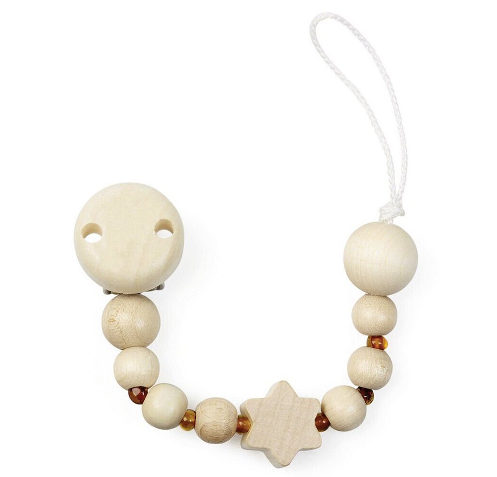 GRÜNSPECHT Schnullerbefestigung Bernstein- Schnullerkette m. Schlaufe Baby 594-00 Schnullerhalter, (1-tlg), Zum einfädeln von GRÜNSPECHT