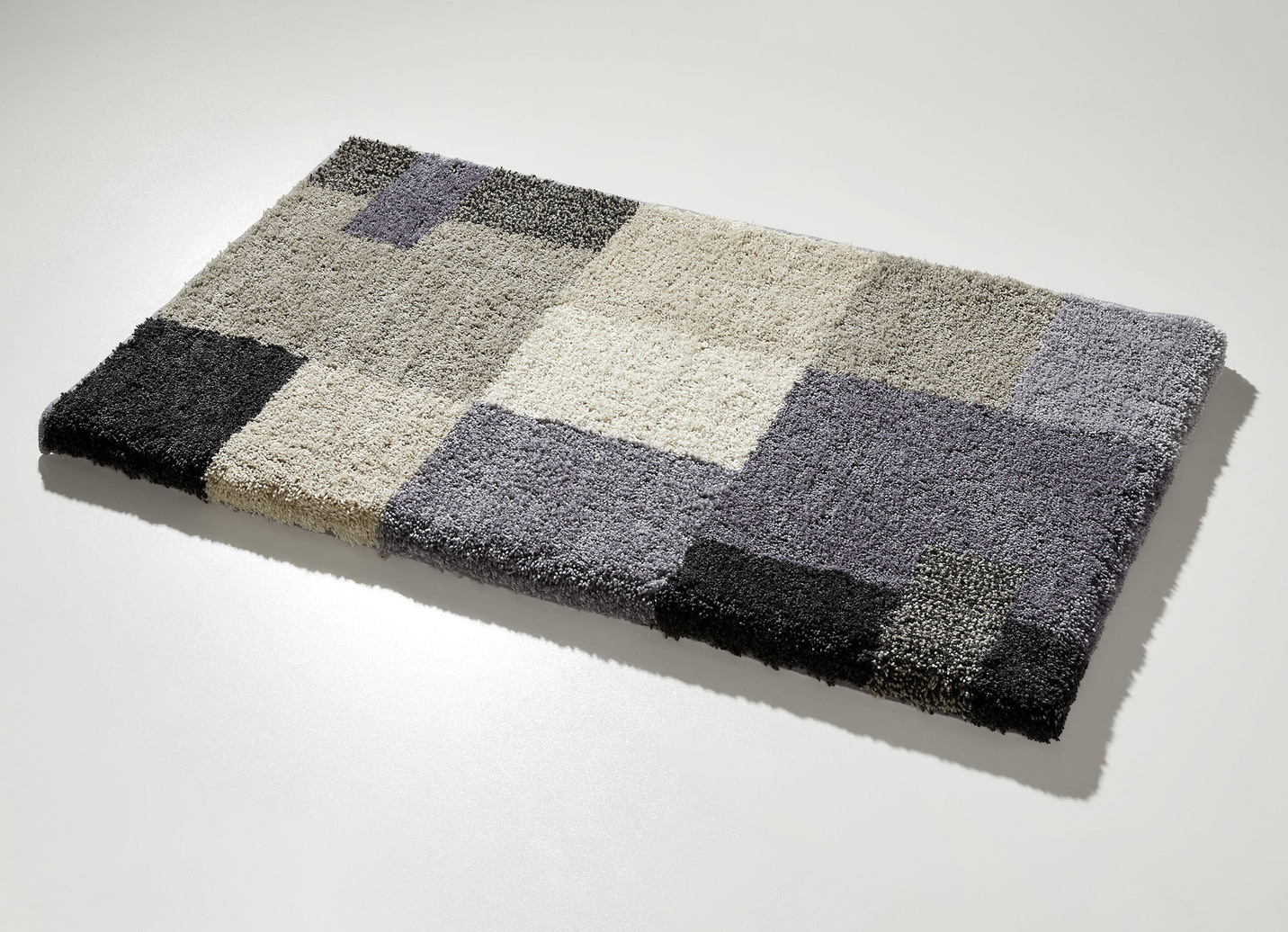 Badgarnitur in Supersoft-Qualität, Größe 108 (Stand-WC-Vorleger, 50x 50 cm), Grau-Taupe von GRUND