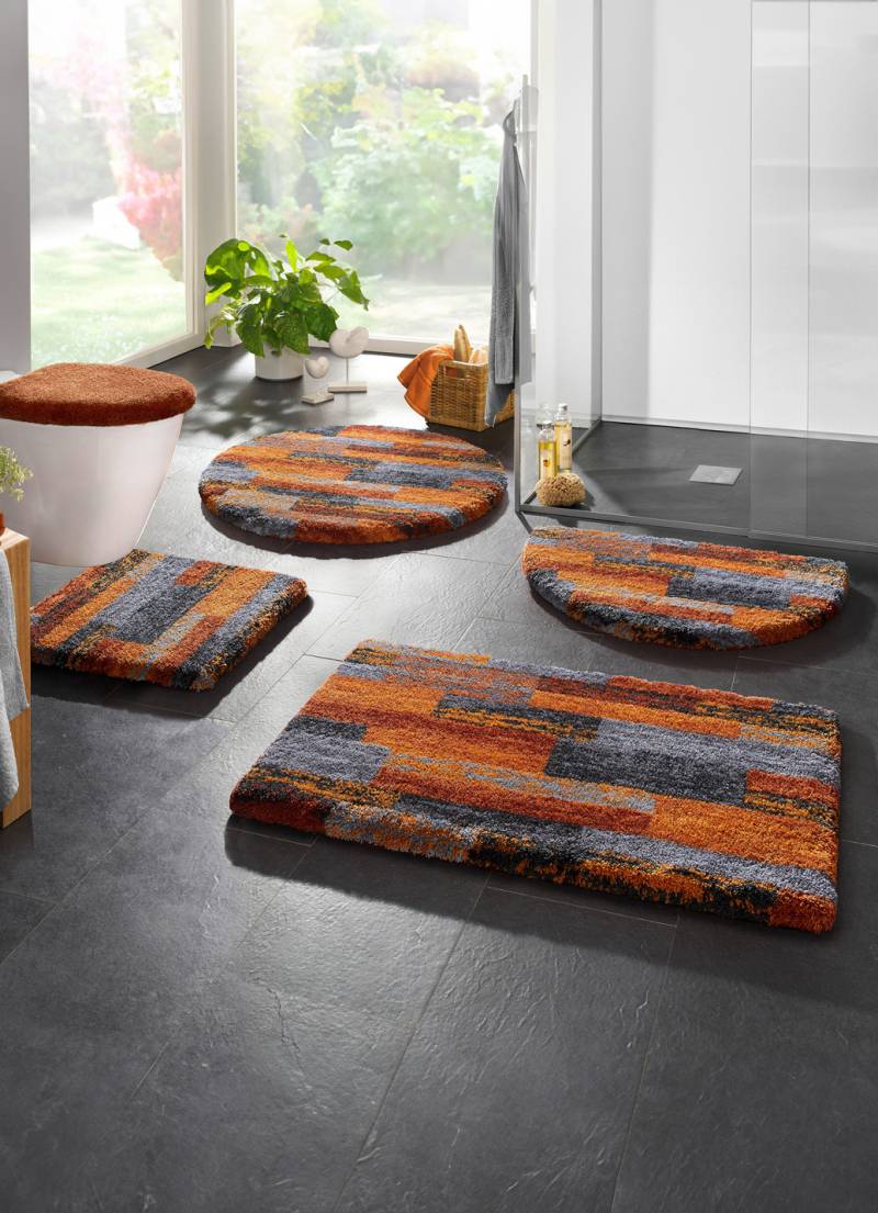 Badgarnitur in Supersoft-Qualität, Größe 109 (Hänge-WC-Vorleger, 50/ 50 cm), Terra von GRUND