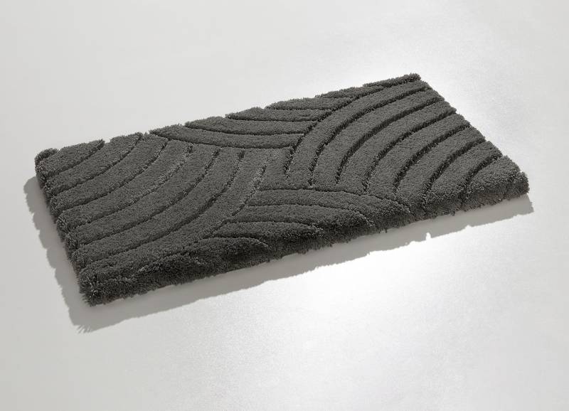 Barfußweiche Magicsoft Badgarnitur, Größe 109 (Hänge-WC-Vorleger, 50/ 50 cm), Anthrazit von GRUND