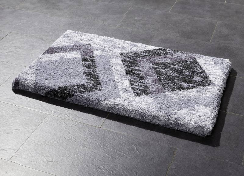 Moderne Badgarnitur aus dem Hause Grund, Größe 108 (Stand-WC-Vorleger, 50/ 50 cm), Anthrazit-Grau von GRUND