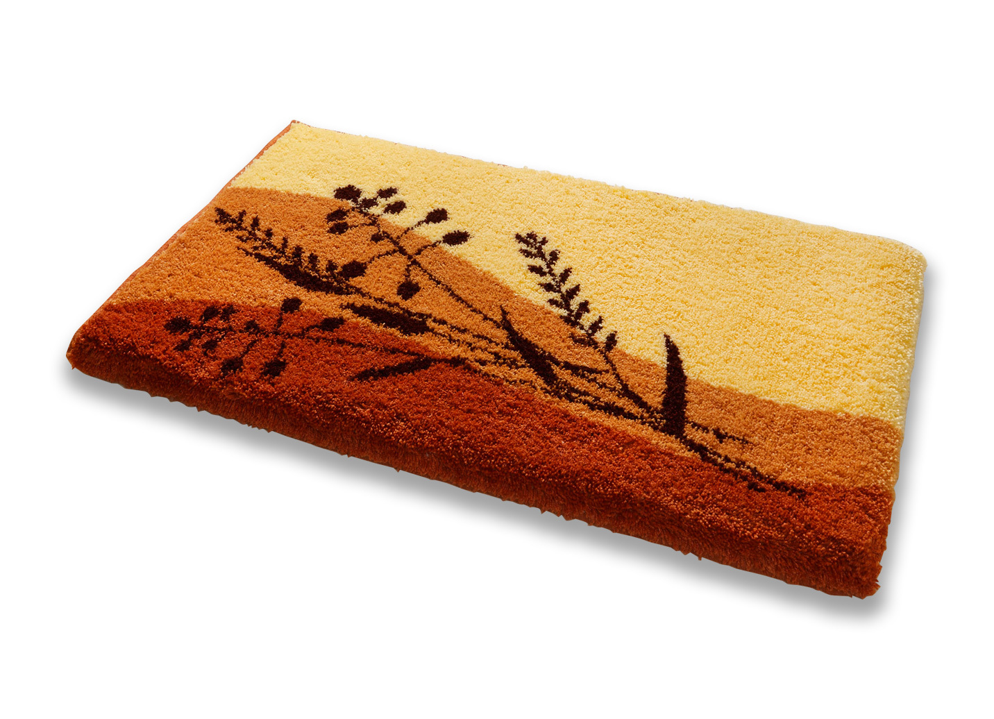 Naturnah gestaltete Badgarnitur der Marke Grund, Größe 109 (Hänge-WC-Vorleger, 50x 50 cm), Terra von GRUND