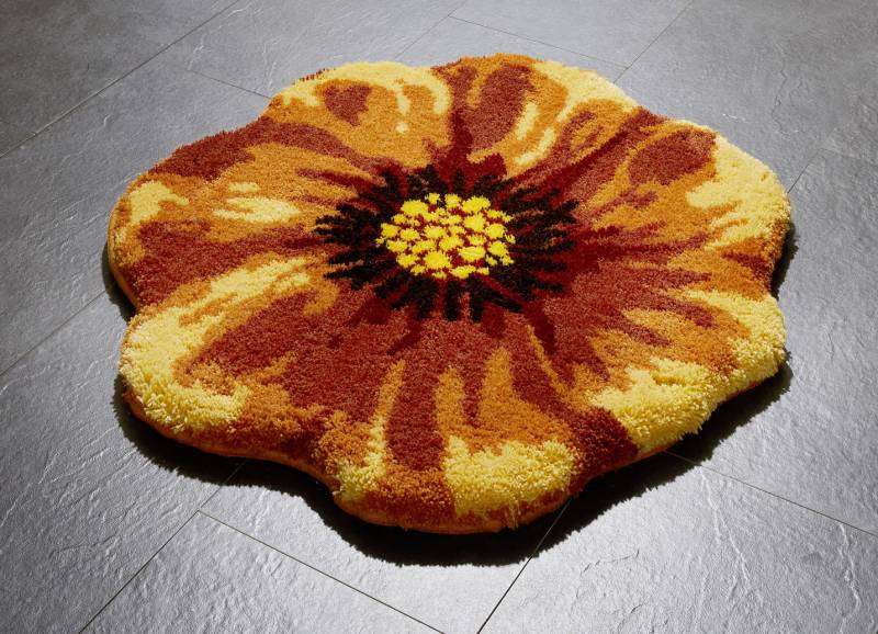 Supersoft Badgarnitur von Grund, Größe 109 (Hänge-WC-Vorleger, ø 50 cm), Terra von GRUND