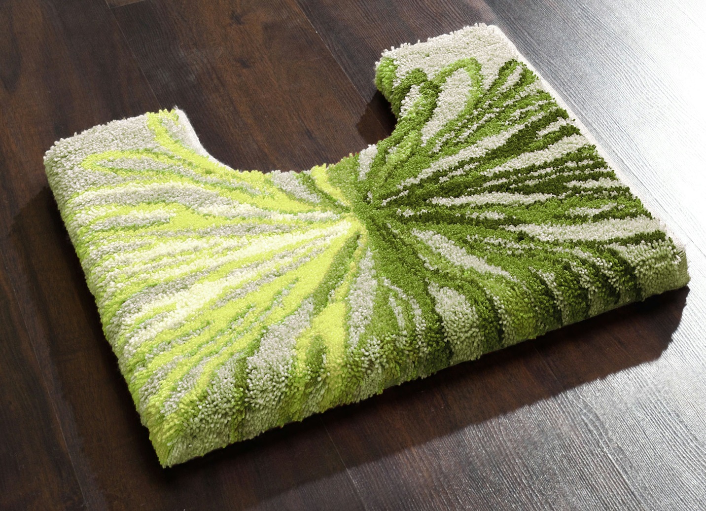 Supersofte Badgarnitur aus dem Hause "Grund", Größe 108 (Stand-WC-Vorleger, 50/ 50 cm), Grün von GRUND