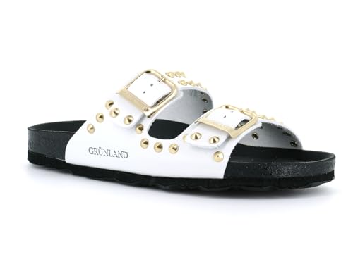 GRUNLAND Damen-Sandalen, Weiß, Cb2600, Weiß, 39 EU von Grunland