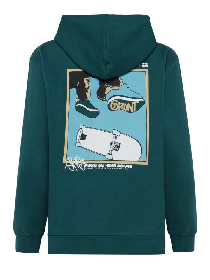 GRUNT Kapuzensweatjacke GRRatica (1-tlg) GRUNT Kapuzenpullover GRRatica für Jungen mit Skater-Print von GRUNT
