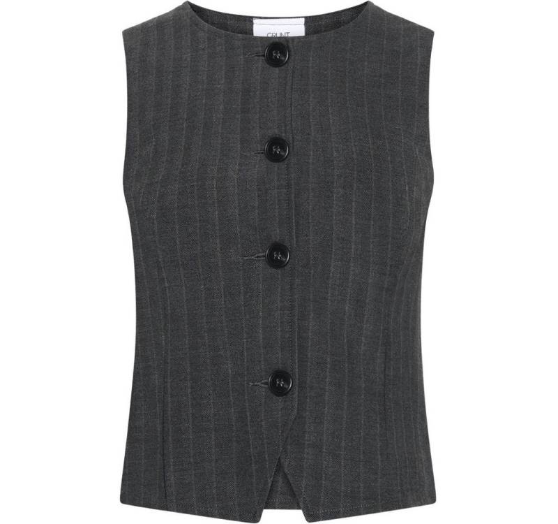 GRUNT Smokingweste DEVOTE (1-tlg) GRUNT Elegante Mädchen Weste mit feiner Nadelstreifen-Optik von GRUNT