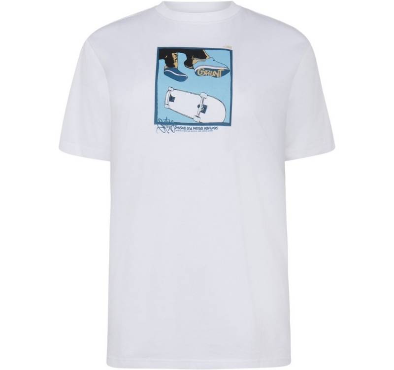 GRUNT T-Shirt GRBabui (1-tlg) Weißes Shirt mit farbigem Frontprint im Skateboard-Style von GRUNT