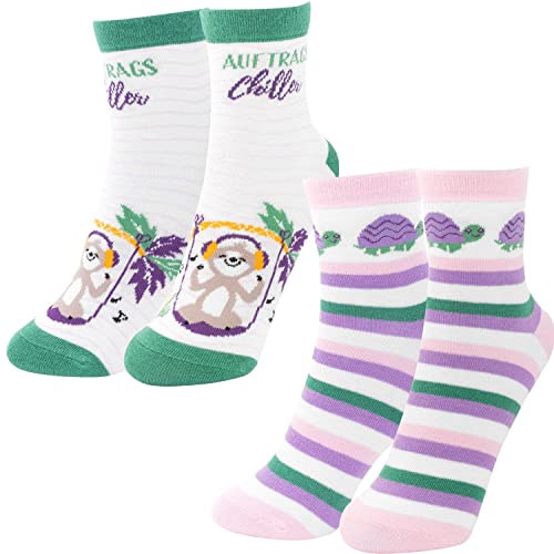 GRUSS & CO Damen 47583 Socken-Set Motiv Chiller, 2 Paar Damensocken, Größe 36-40 Sockenset, Mehrfarbig von GRUSS & CO