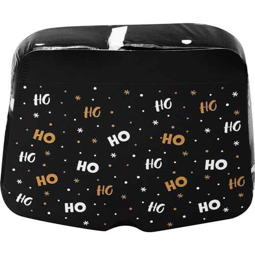 GRUSS & CO Herren Boxer Motiv Ho, ho, ho, Größe M-L, zum Päckchen gepresst | 51180 Boxershorts, Mehrfarbig, Medium-Large von GRUSS & CO