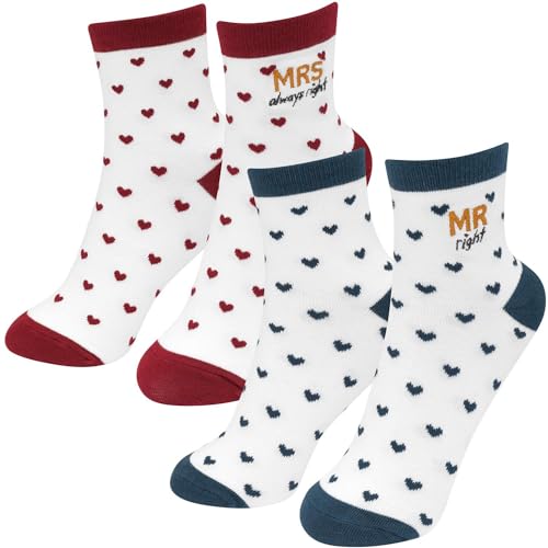 GRUSS & CO Socken-Set Motiv Mr right - Mrs always right von GRUSS & CO