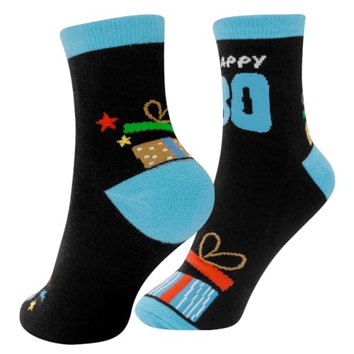 GRUSS & CO Zaubersocken Motiv "30. Geburtstag" | Herrensocken, Größe 41-46, mehrfarbig | Geschenk Geburtstag, Geschenk lustig | 74341 von GRUSS & CO
