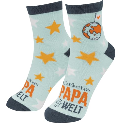GRUSS & CO Zaubersocken mit Motiv "Papa" | Zaubersocken, Herrensocken, Größe 41-46 | Geschenk Vatertag, Männergeschenk, Geschenk Papa | 48588 von GRUSS & CO